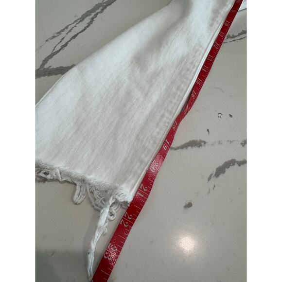 Mother Jeans High Waisted Looker Ankle Fray Size 25 White - Picture 8 of 11